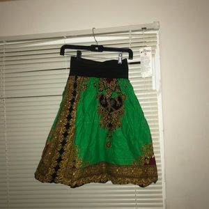 african skirt 100% real fabric